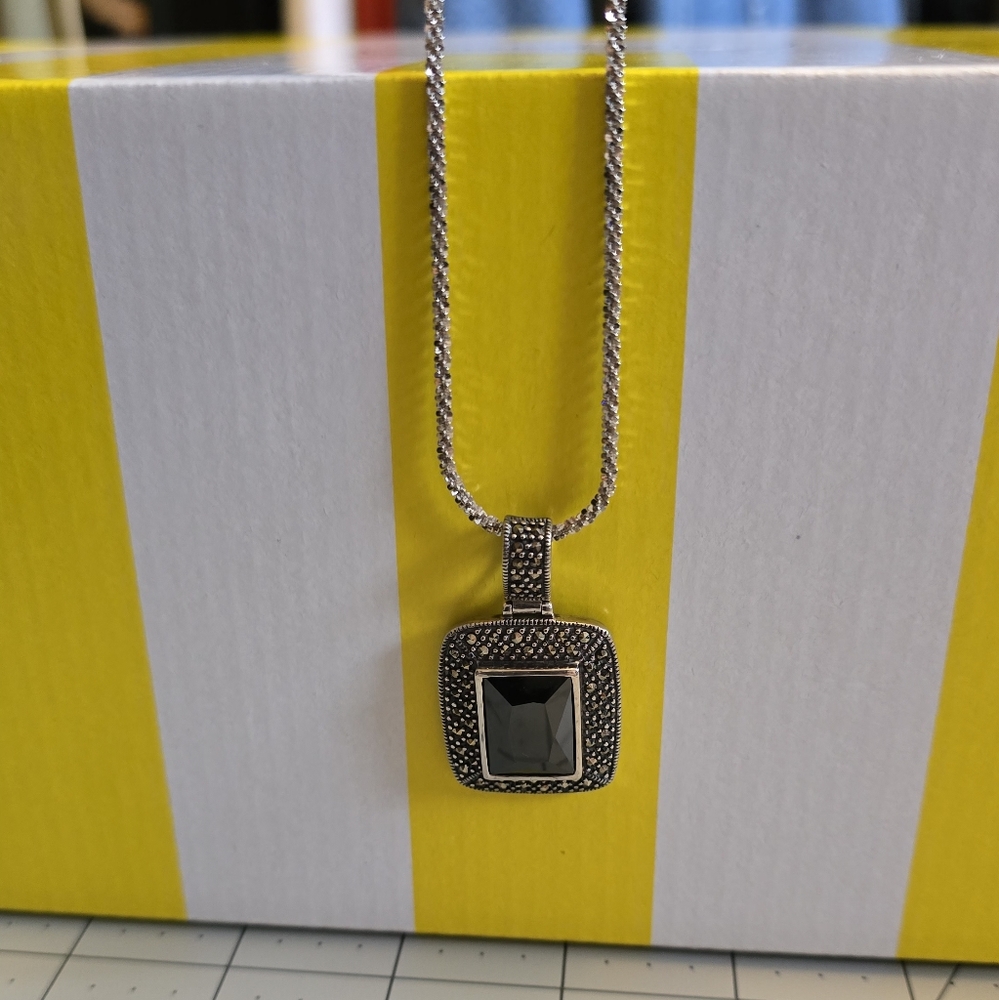 Elegant Sterling Silver Pendant Necklace